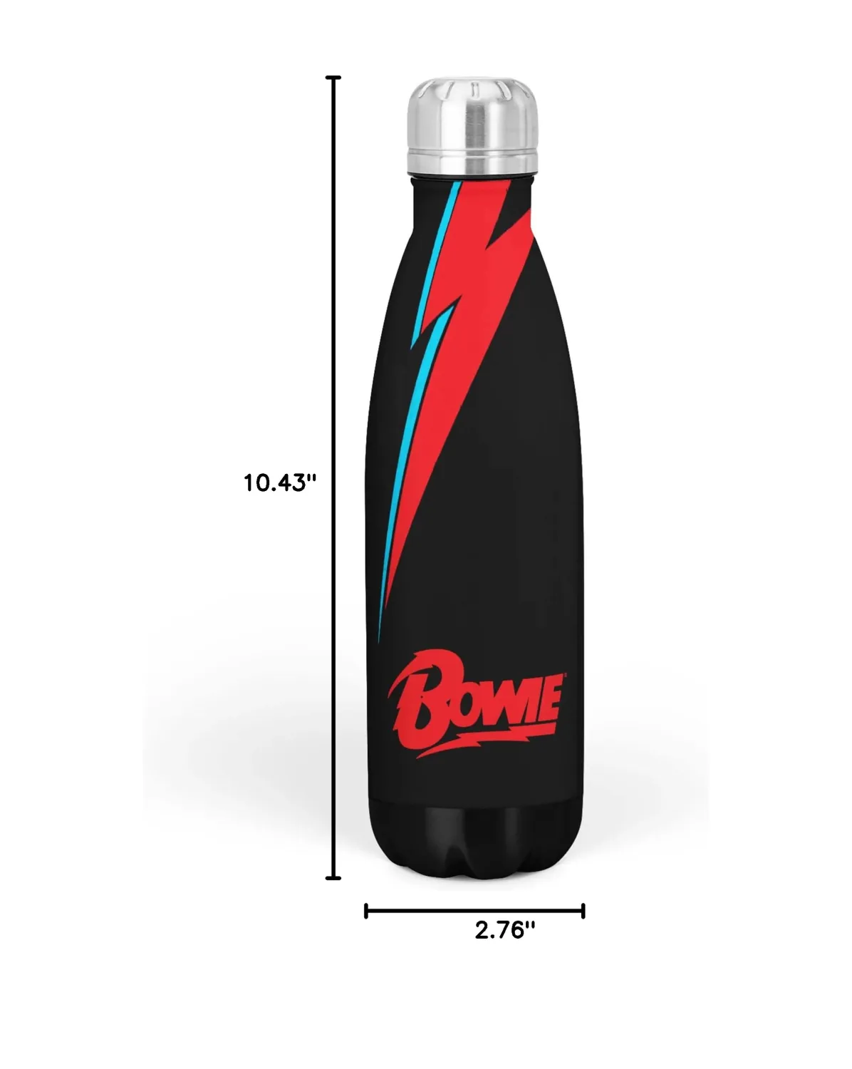 David Bowie Lightning Bolt Water Drink Bottle Stainless Steel