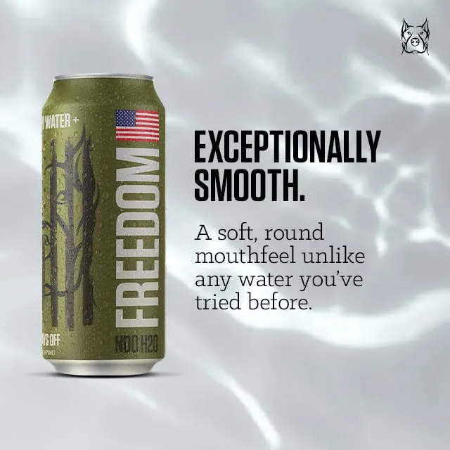 NO DAYS OFF Premium Water+ | Limited FREEDOM Edition (16oz Still (Pack of 12))
