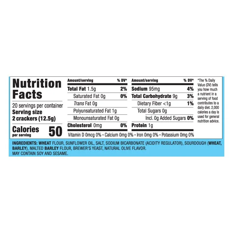 Only Kosher Candy Simply Saltines Original Crackers, Crunchy Oven Baked Kosher Parve Non-GMO, No Artificial Flavor and Color Contain 8 Stay Fresh Packs, Pack of 3