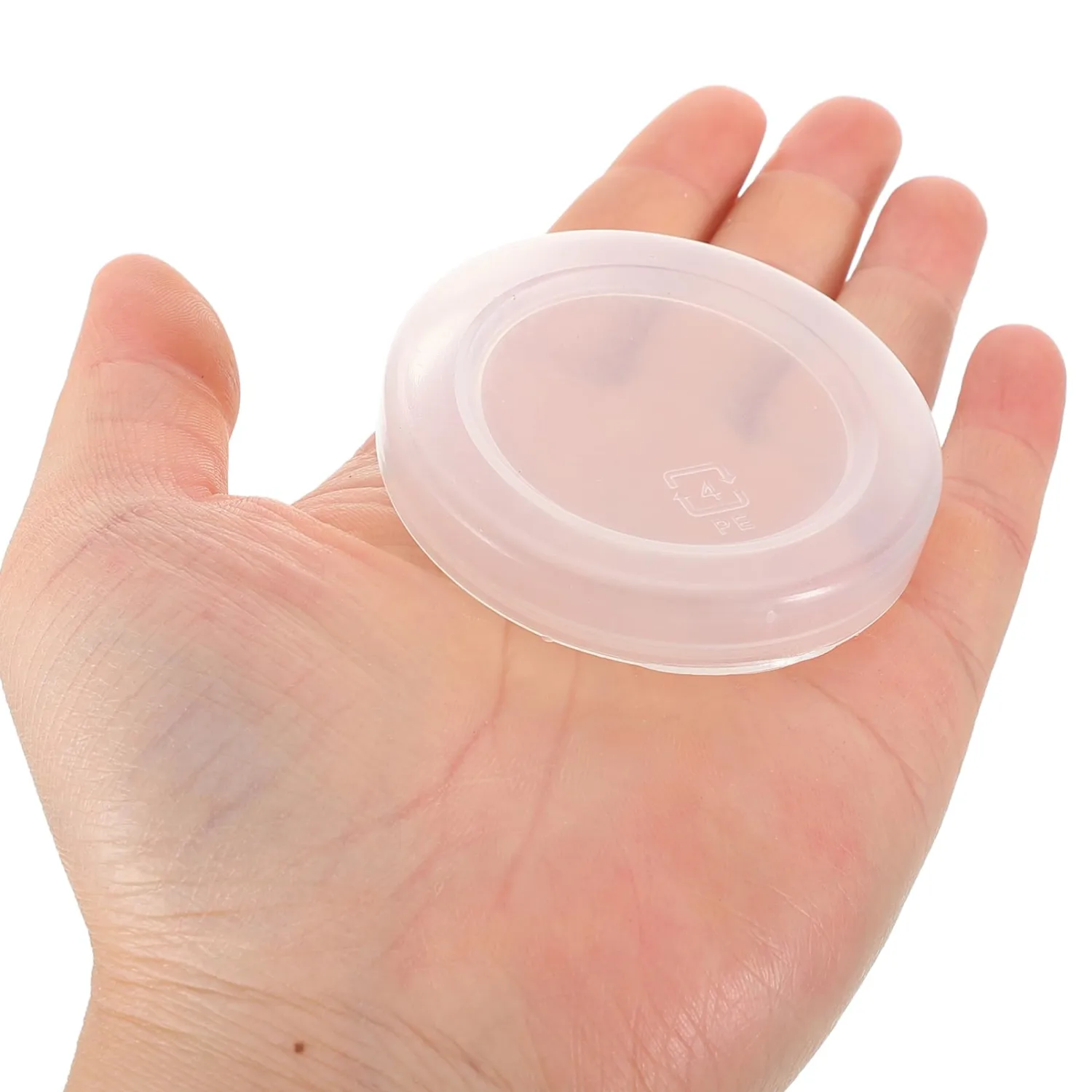 ABOOFAN 30pcs Yogurt Jar Lids Set Clear Plastic Yogurt Containers Lids Reusable Food Storage Replacement Lids Covers