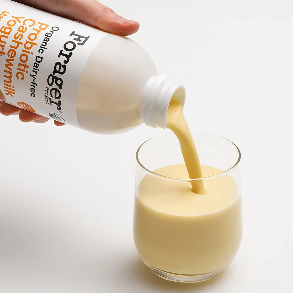 Forager Project, Organic Dairy-Free Mango Probiotic Drinkable Cashewmilk Yogurt, 28 Ounce