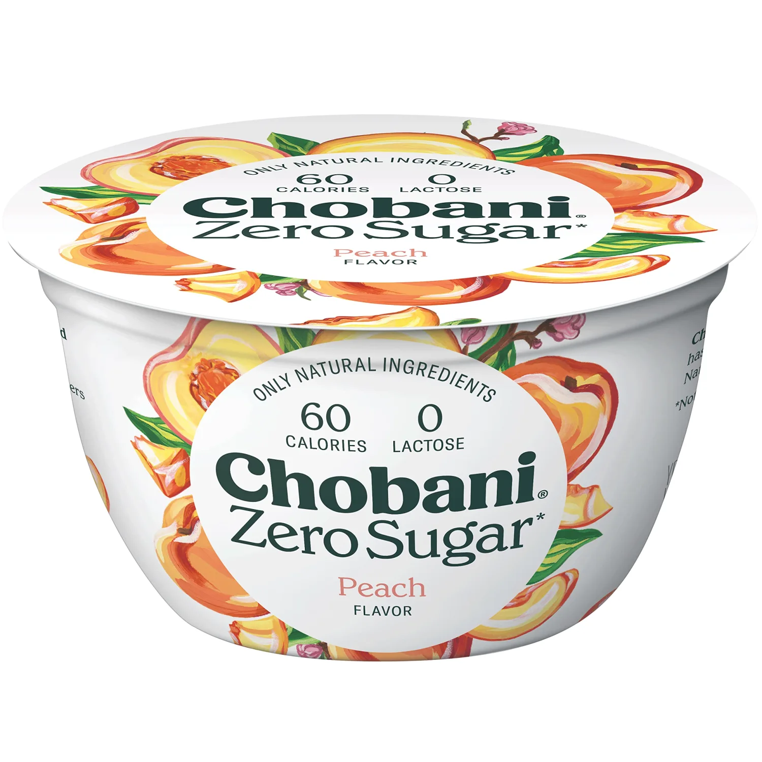 Chobani® with Zero Sugar* Peach 5.3oz