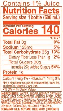 CALPICO Smooth, Creamy & Refreshing Non-Carbonated Beverage, Sweet and Tangy, Japanese Lactic Acid Drink 16.9 Fl oz (Pack of 6)