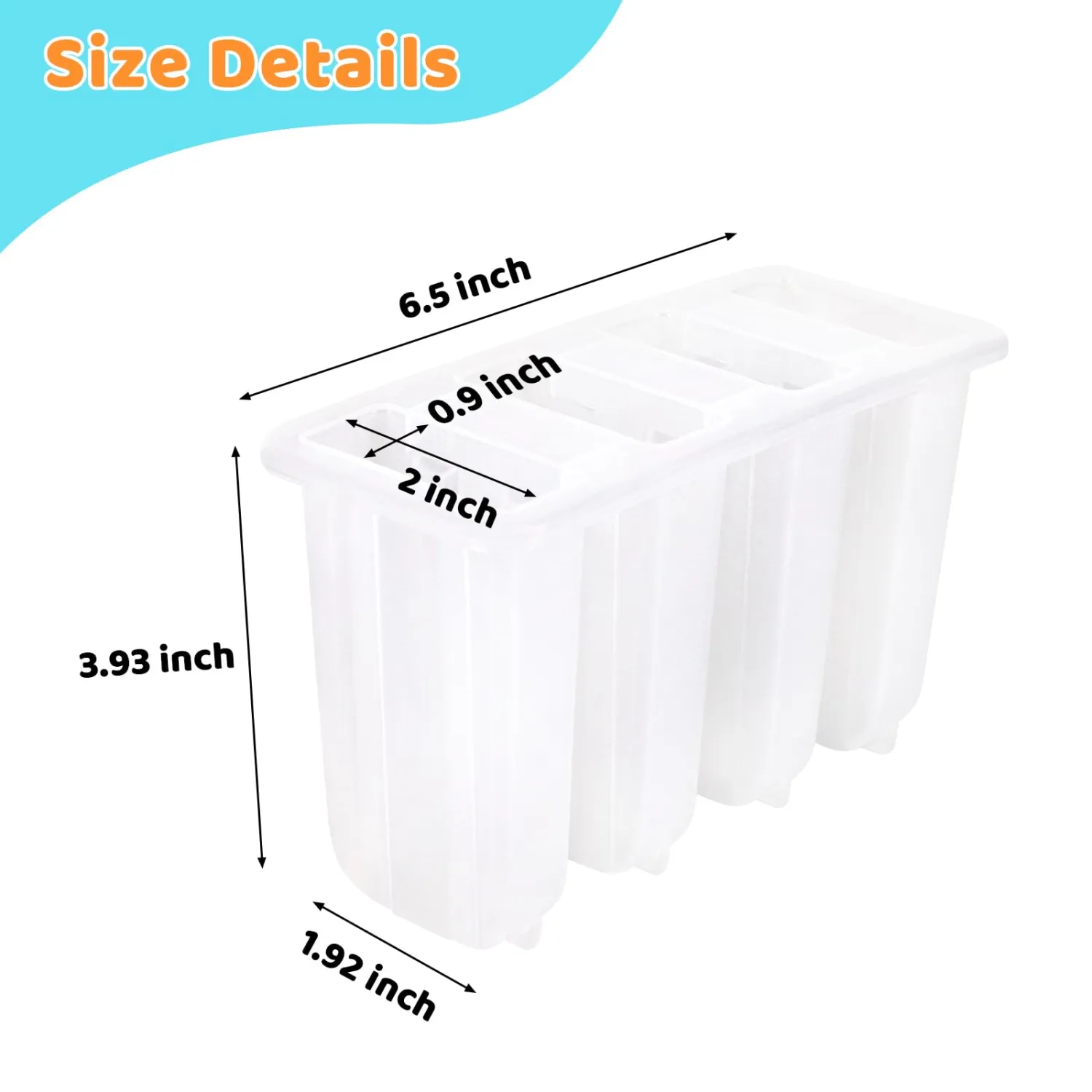 8 Cavity Popsicle Molds, 100 Popsicle Single-use Sticks, 8 Reusable Sticks, 100 Popsicle Bags + Cleaning Brush, BPA-Free, Easy Release Popsicle Maker Molds
