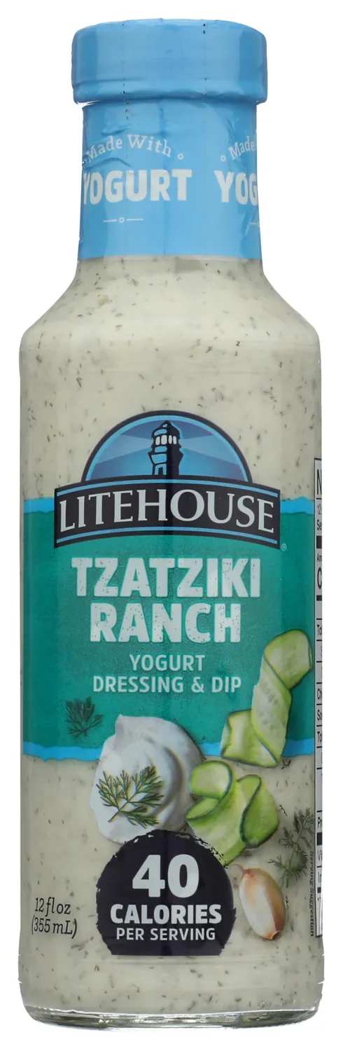 LITEHOUSE Tzatziki Ranch Yogurt Dressing, 12 FZ