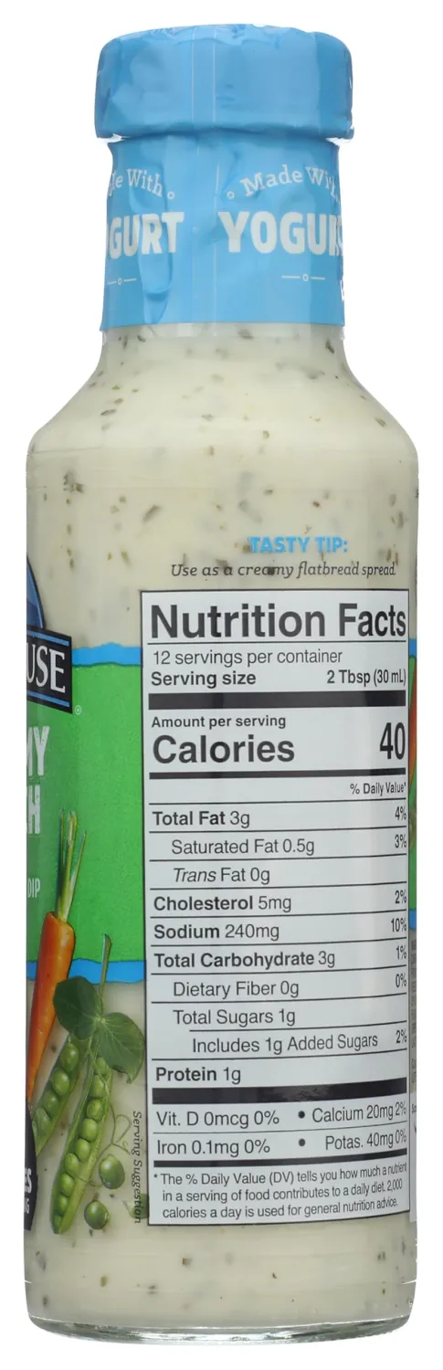 LITEHOUSE Creamy Ranch Yogurt Dressing, 12 FZ