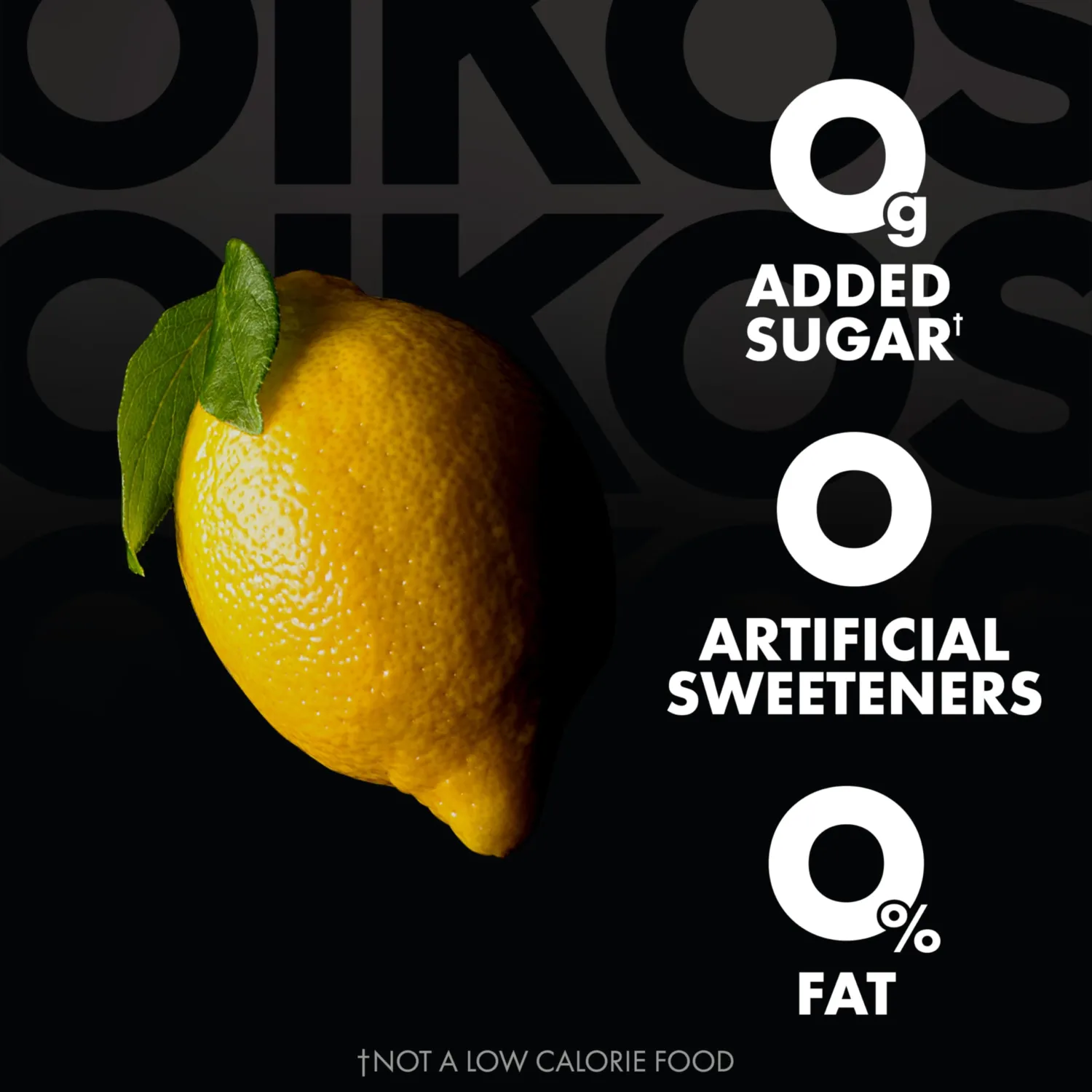 Oikos Triple Zero Greek Nonfat Yogurt, Lemon Tart, 5.3 oz.