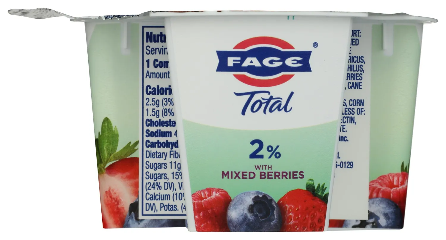 Fage, Yogurt Total Greek 2% With Mixed Berries, 5.3 Ounce