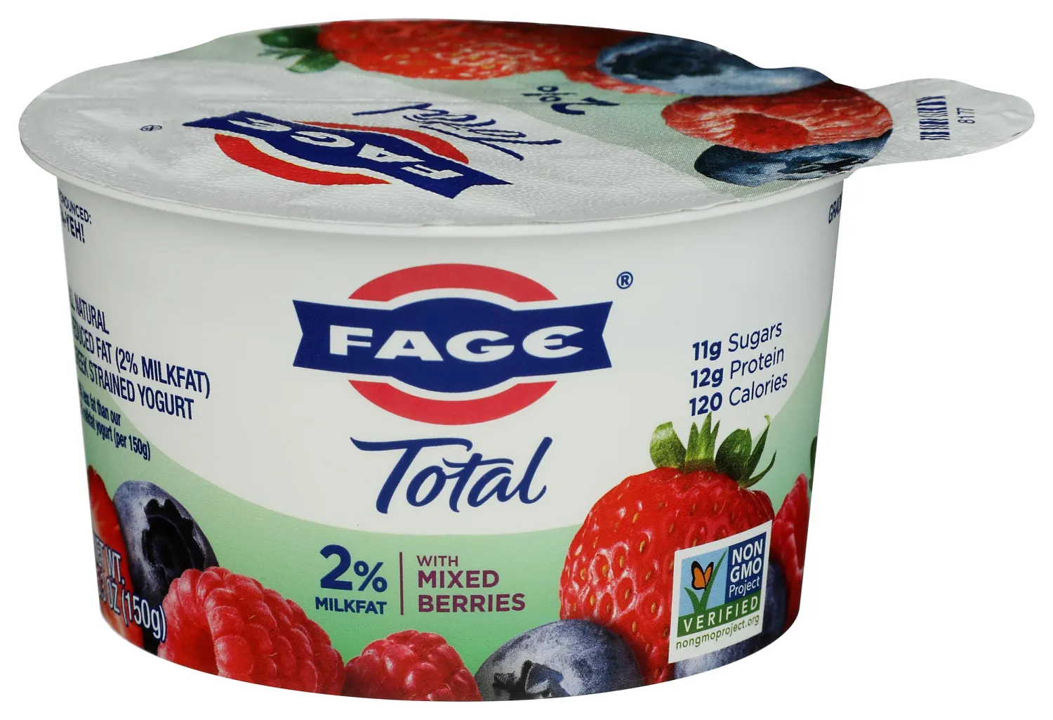 Fage, Yogurt Total Greek 2% With Mixed Berries, 5.3 Ounce