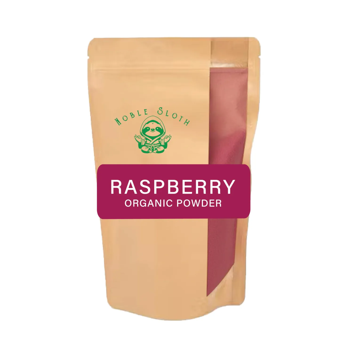 Noble Sloth Organic Raspberry Powder, All-Natural, Nutrient-Rich Fruit Powder & Flavoring Made from Whole Freeze Dried Raspberries for Smoothies, Baking, Desserts, Puree Mix, Yogurt, Raspberry Juice, 16 oz
