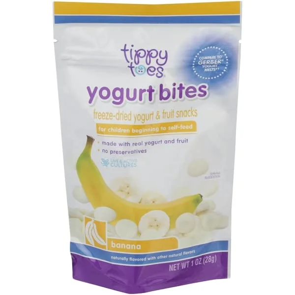 Tippy Toes, Yogurt Bites Banana, 1 Ounce