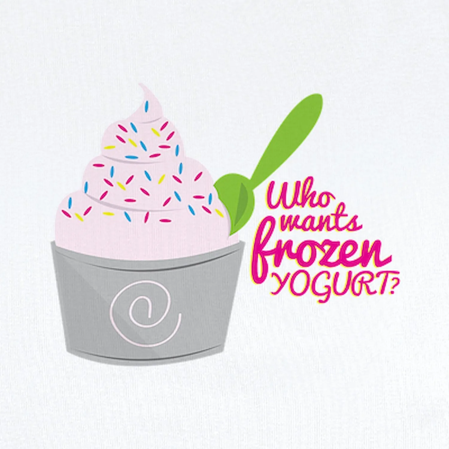 CafePress Frozen Yogurt? Body Suit Cute Infant Bodysuit Baby Romper