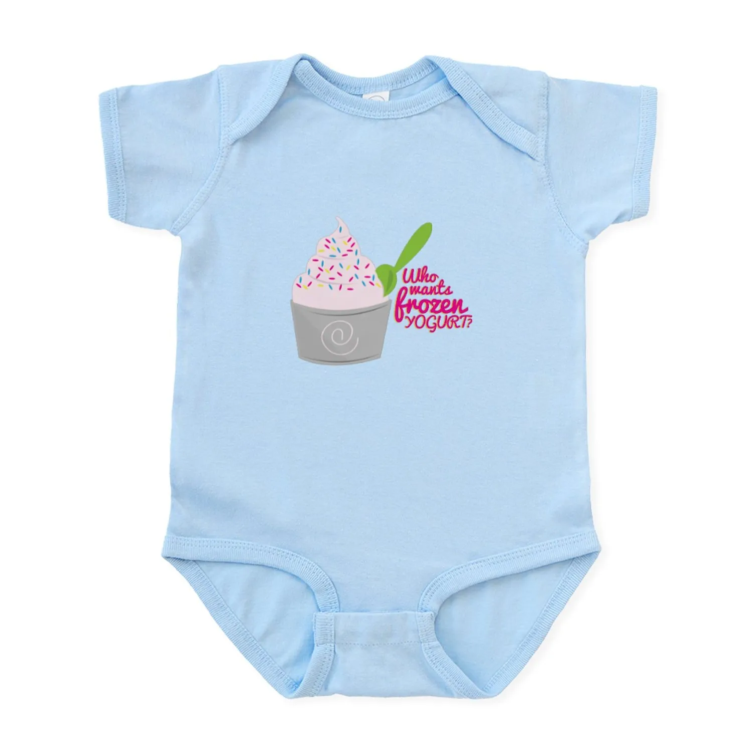 CafePress Frozen Yogurt? Body Suit Cute Infant Bodysuit Baby Romper