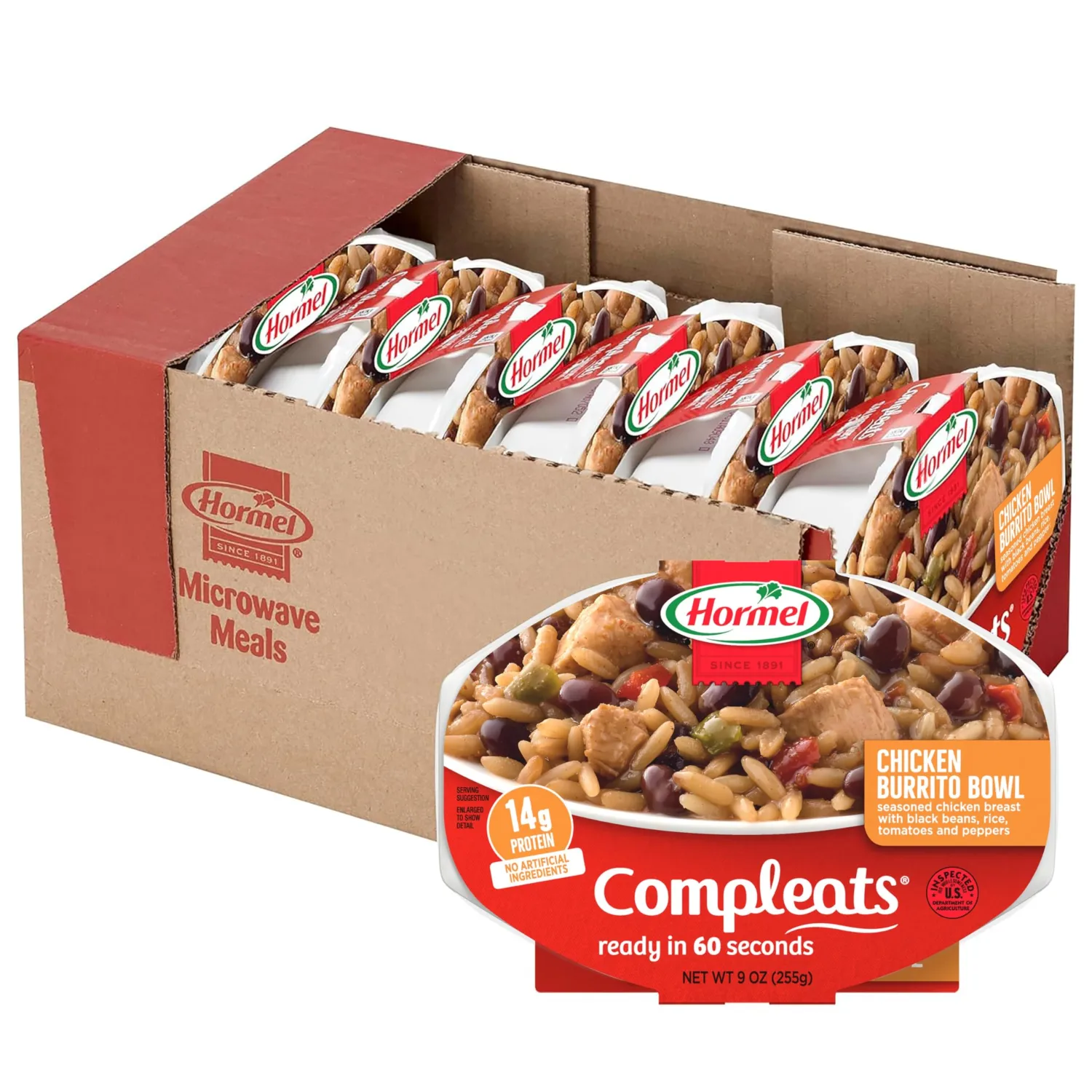 HORMEL COMPLEATS Chicken Burrito Bowl, 9 OZ, 6 Pack