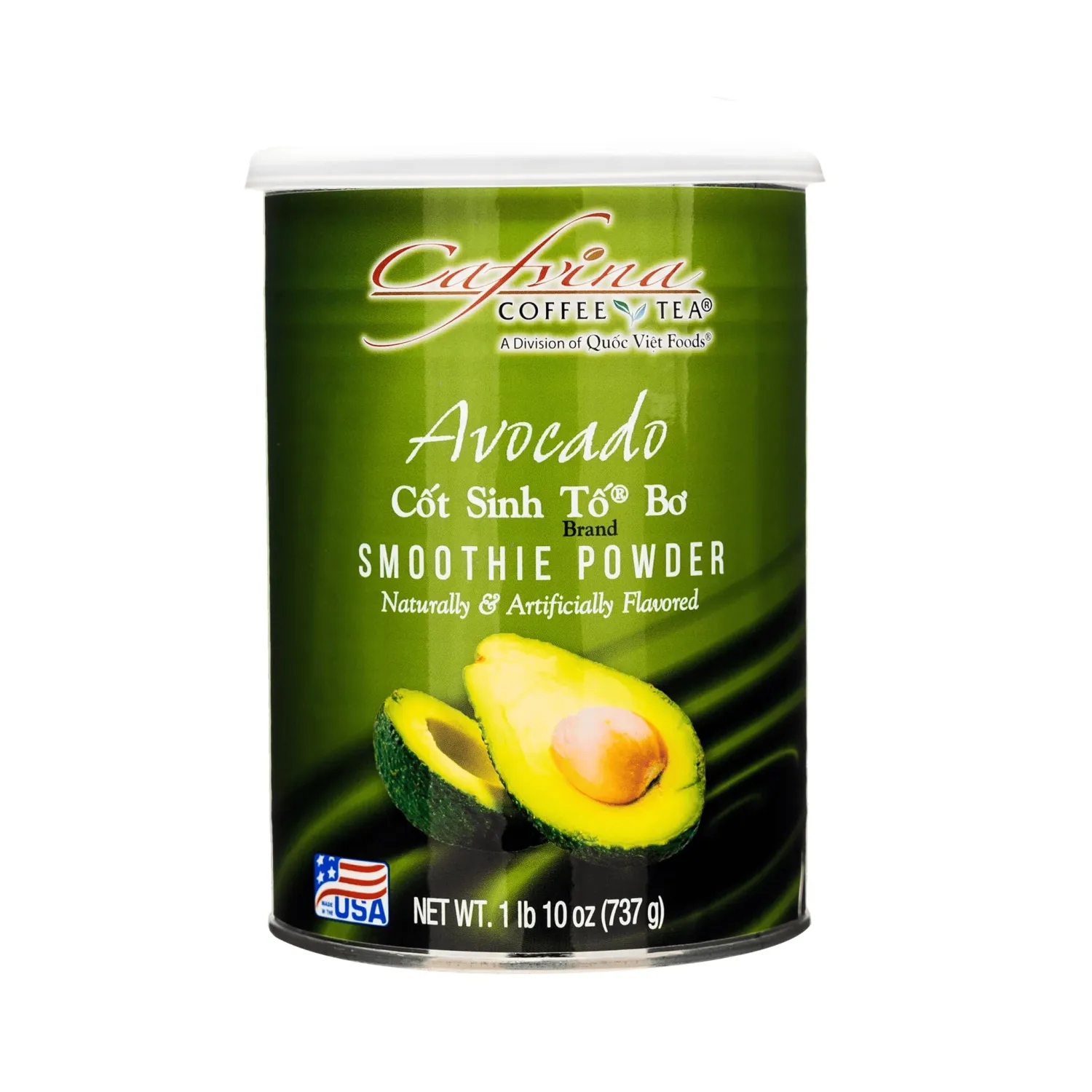 Cafvina Avocado Smoothie Powder – 1 lb 10 oz | Rich & Creamy Avocado Blend for Smoothies, Milk Teas & Desserts | Made in the USA