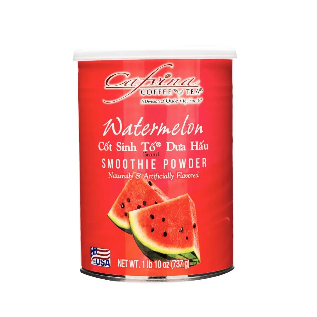 Cafvina Watermelon Smoothie Powder – 1 lb 10 oz | Sweet & Juicy Watermelon Blend for Smoothies, Milk Teas & Desserts | Made in the USA