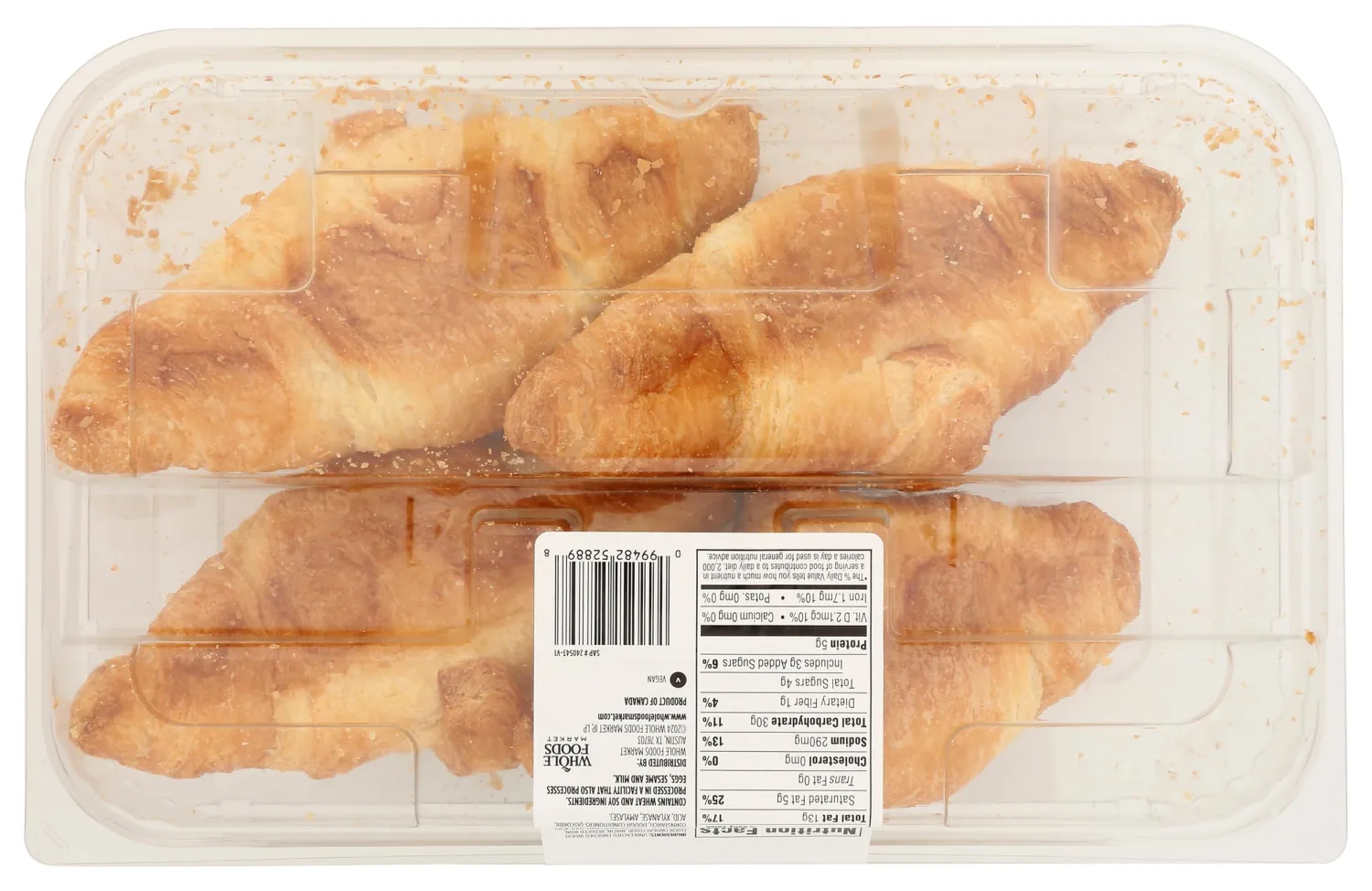 Whole Foods Market Kitchens Croissant 4 Count, 9.6 OZ