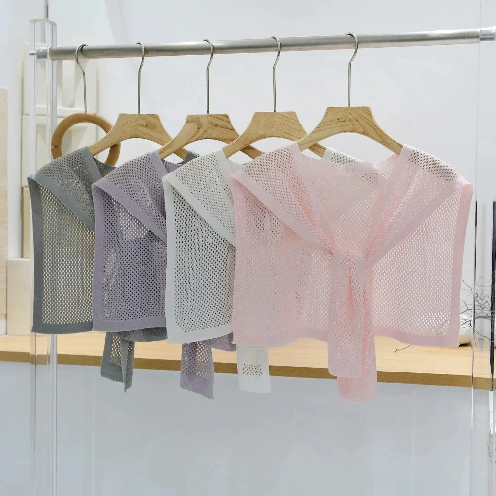 Knitted Shawl Matching Shirt Skirt Outer T-shirt Small Waistcoat