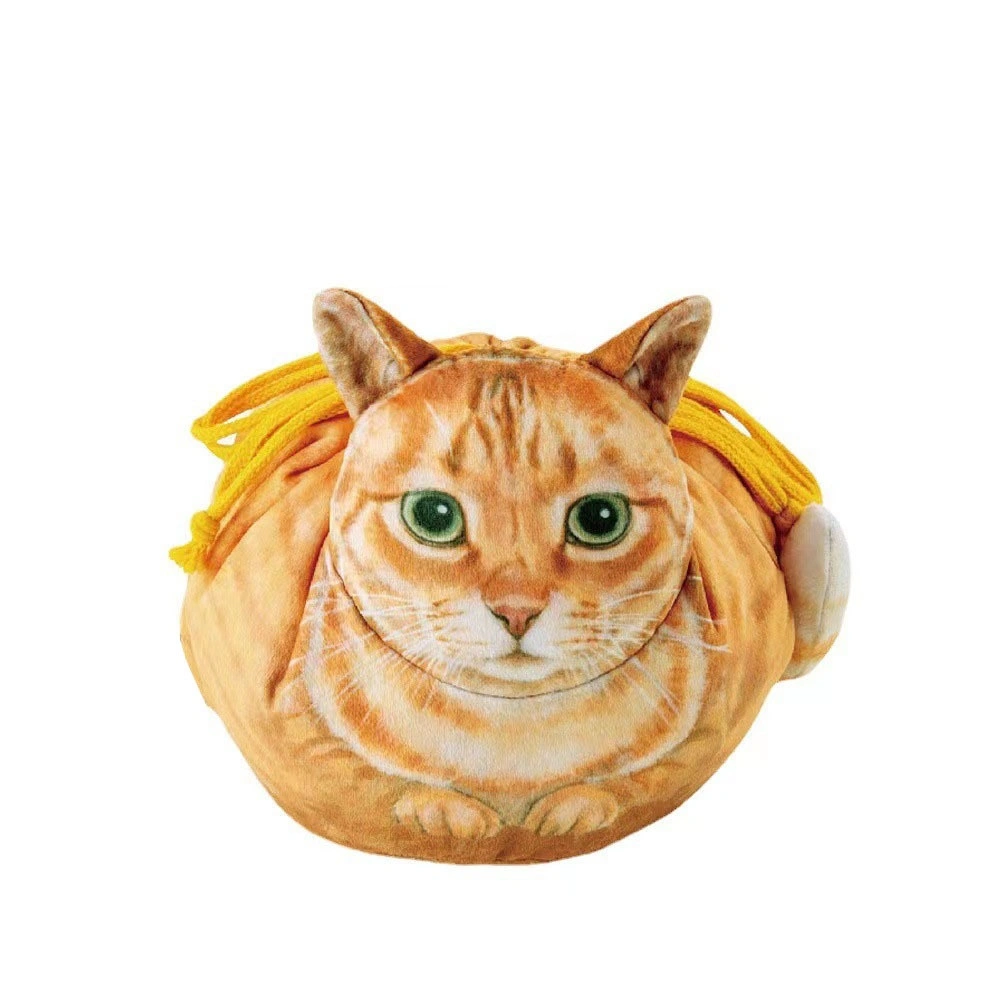 Creative Japanese Cat Printing Drawstring Storage Bag