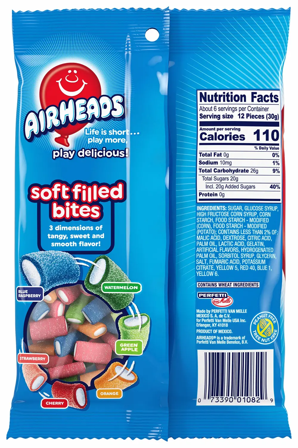 AirHeads Soft Filled Bites, Party, 6 Ounce (Packaging may vary)