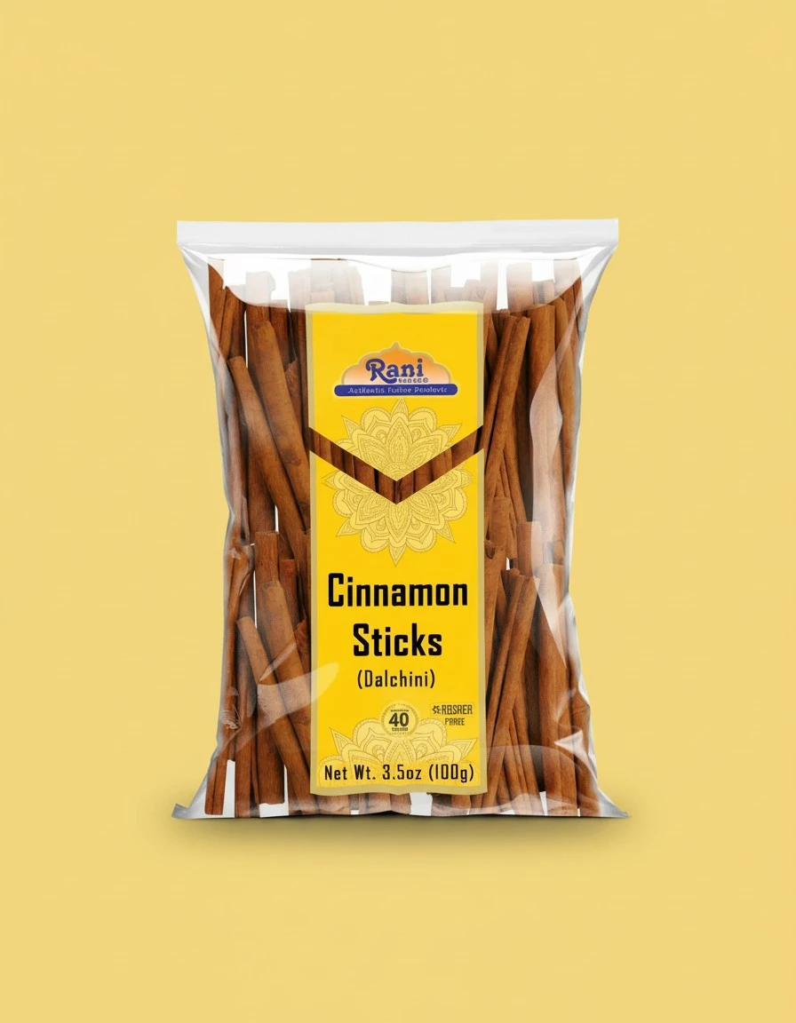Rani Cinnamon Sticks 3.5oz (100g) - 18-22 Sticks - Strong Aroma, Perfect for Baking, Cooking & Beverages | 3+ Inches Length - Cassia Saigon Cinnamon from Vietnam | Kosher