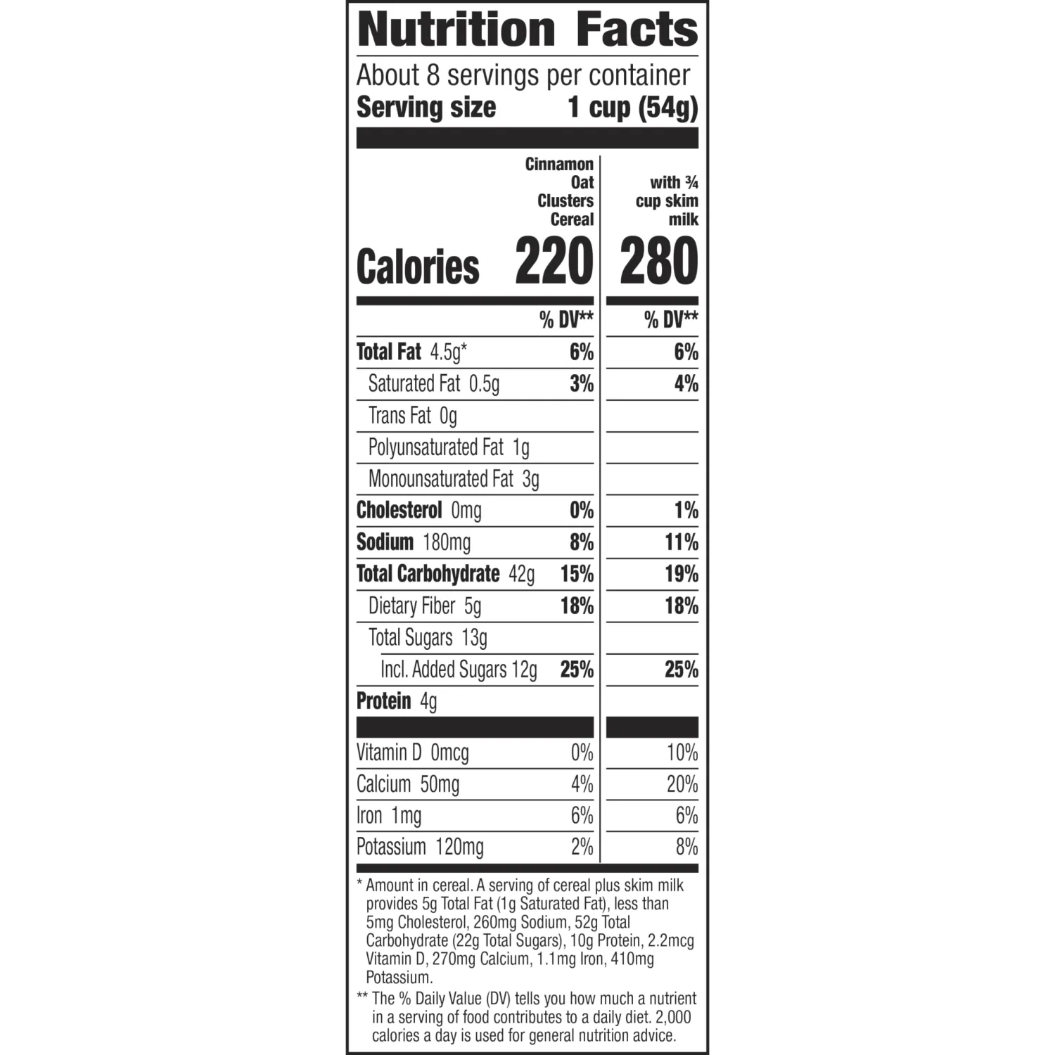 Cascadian Farm Organic Cinnamon Oat Clusters Cereal, Made with Whole Grain, Non-GMO, 15 oz