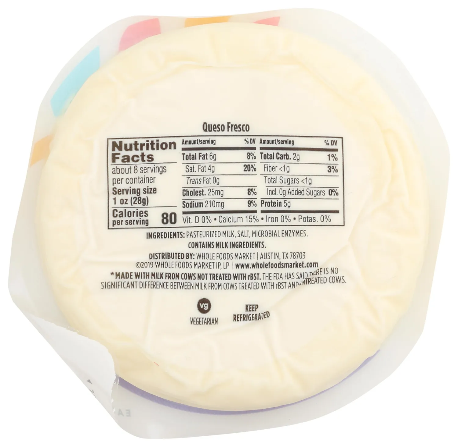 365 by Whole Foods Market, Queso Fresco Cheese, 8 Ounce