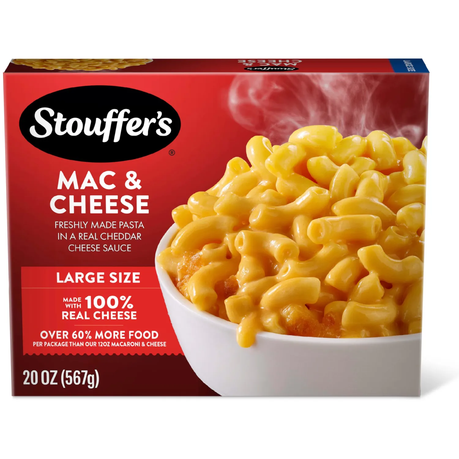 Stouffer's Macaroni And Cheese, Large Size, Oven Or Microwave Dinner, Easy Frozen Dinners 20 oz