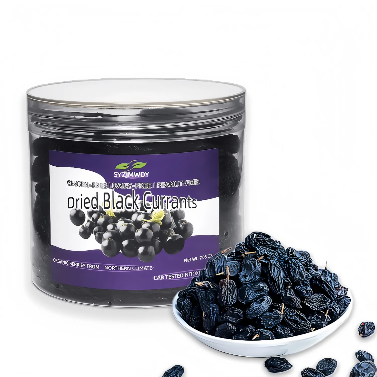 Dehydrated Dried Blackcurrants - No Added Sweeteners | Resealable Packaging for Snacks & Recipes | Ideal for Outdoor Activities, Baking & Lunches | Dried Fruit (200 g)