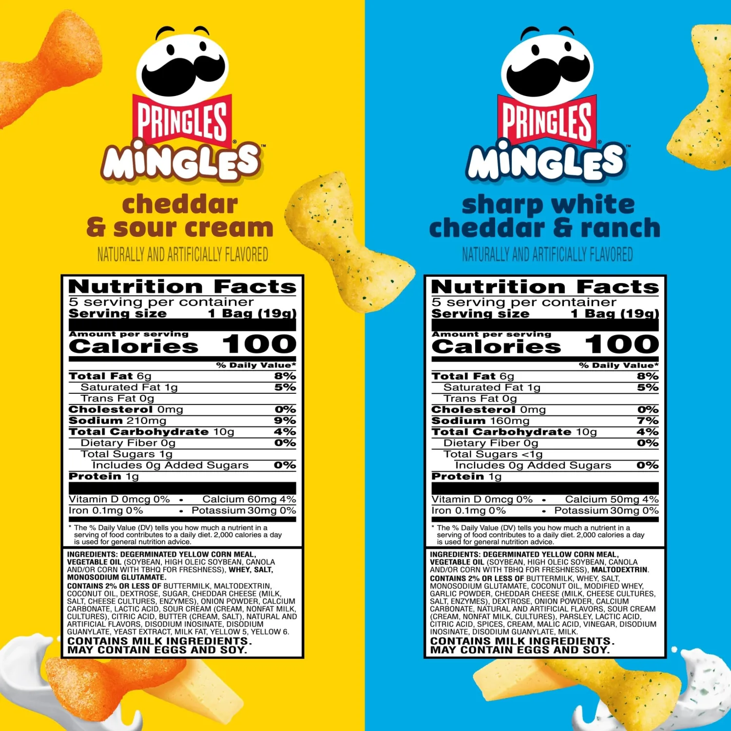 Pringles Mingles Puffed Snacks, Variety Pack, Salty Snacks (10 Packs)