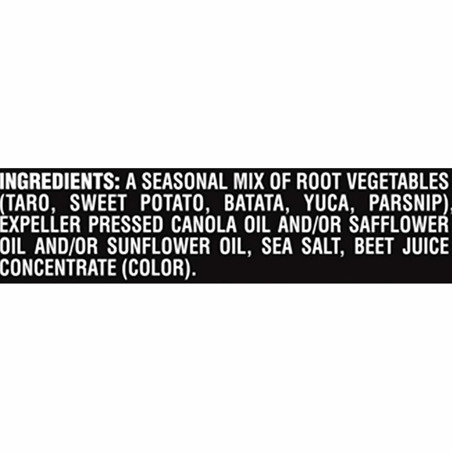 Terra Vegetable Chips, Original Chips with Sea Salt, 6.8 Oz (Pack of 4)