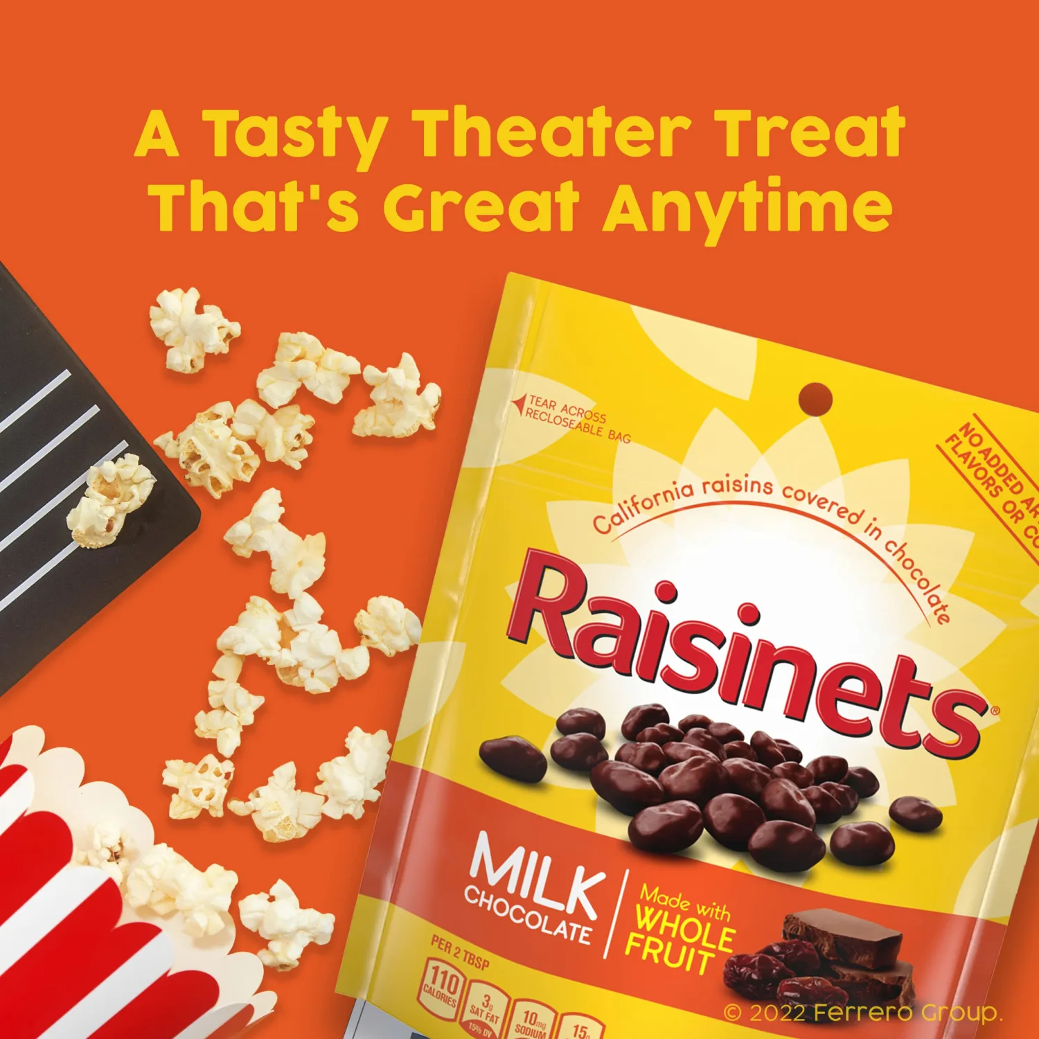 Raisinets, Milk Chocolate Covered California Raisins, Resealable Bag, 8.0 oz