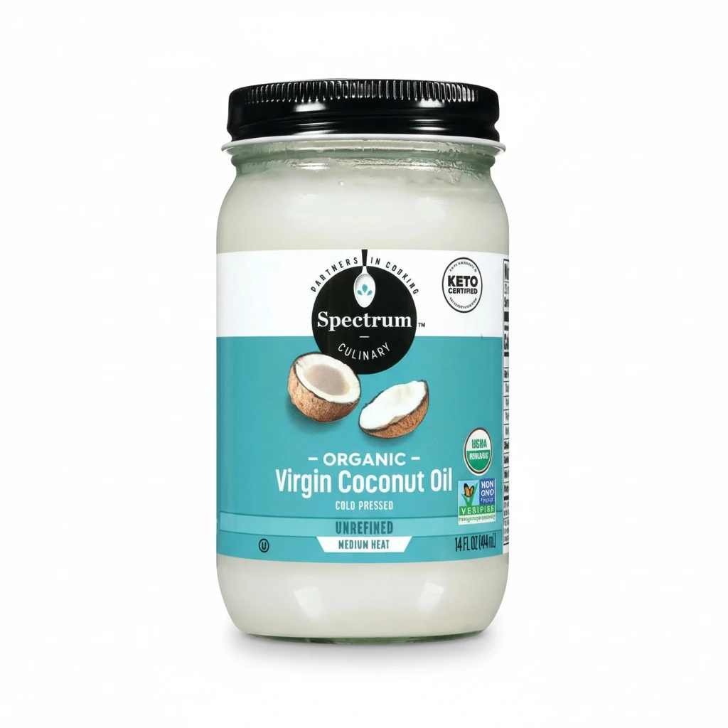 Spectrum Culinary Organic Unrefined Virgin Coconut Oil, 14 fl. oz.