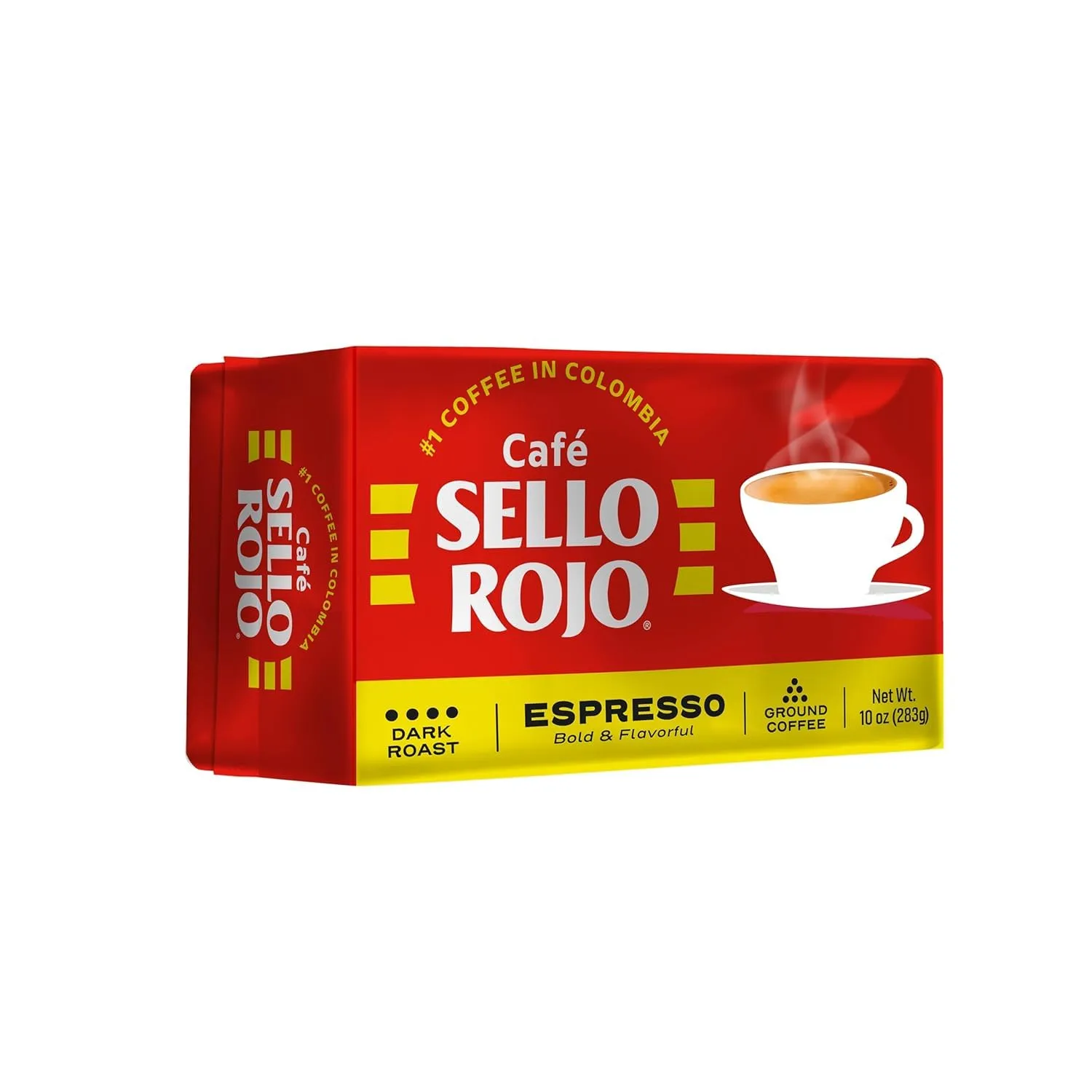 Sello Rojo Espresso Brick, 10 oz (Pack of 2)