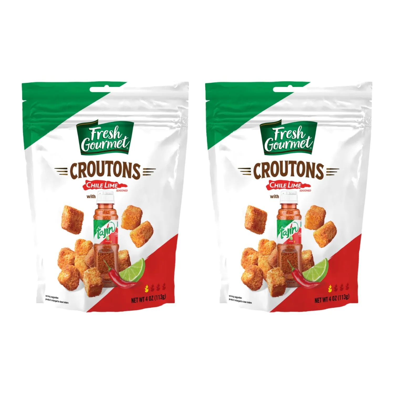 Fresh Gourmet Chili Lime Crouton, 4OZ, Pack of 2