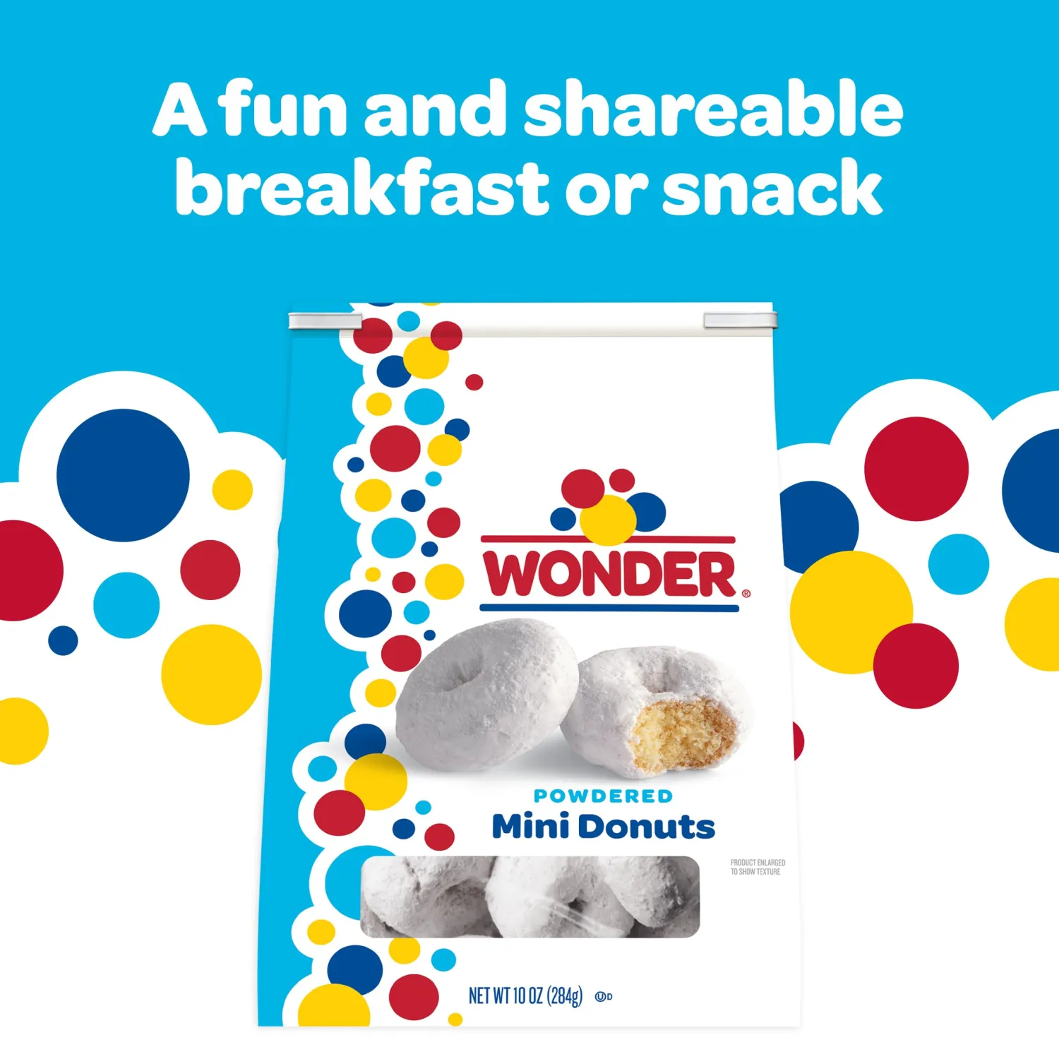 Wonder Powdered Sugar Donuts 10oz Bag