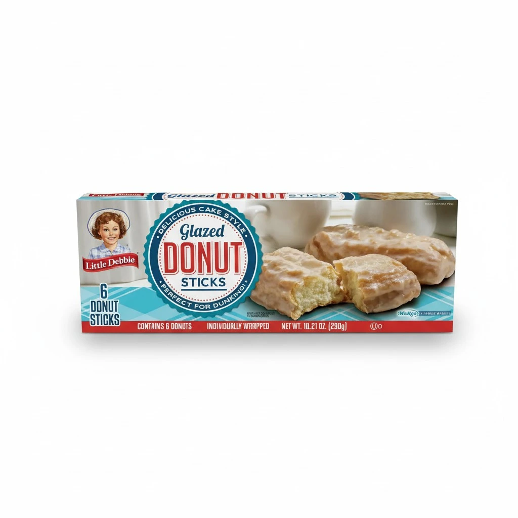 Little Debbie Donut Sticks 6 Individually Wrapped Snack Cakes, 10 Oz