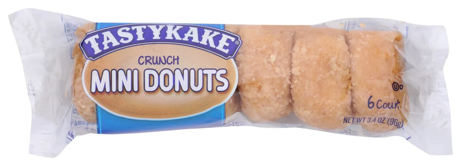 Tastykake Crunch Mini Donuts, 3.4