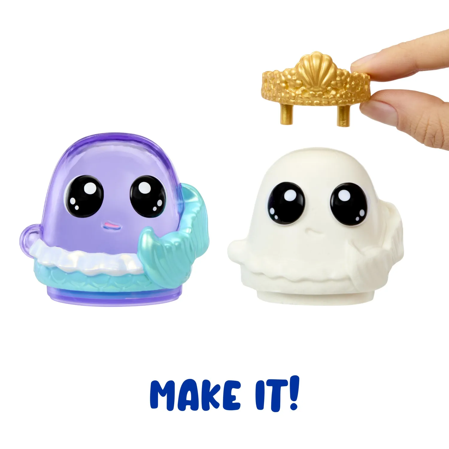 MGA Entertainment DohKins Fantasy Pack Characters, Mermaid, Unicorn, Fairy - Dough Never Dries, Ages 2+