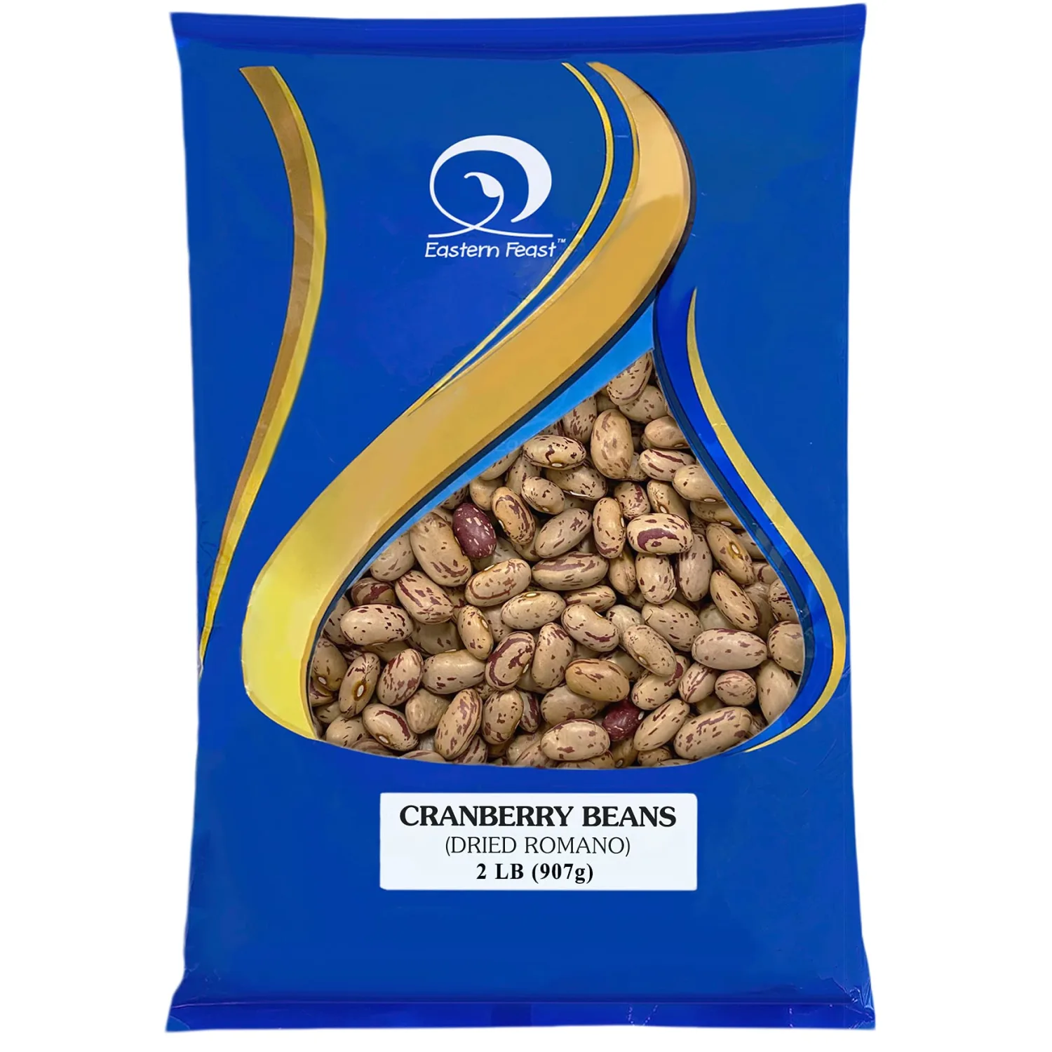 Eastern Feast - Roman Cranberry (Borlotti) Beans, 2 Lb (908g)