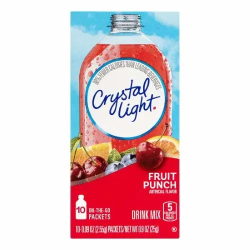 Crystal Light on-the-Go Drink Mix, Fruit Punch (Pack of 4)