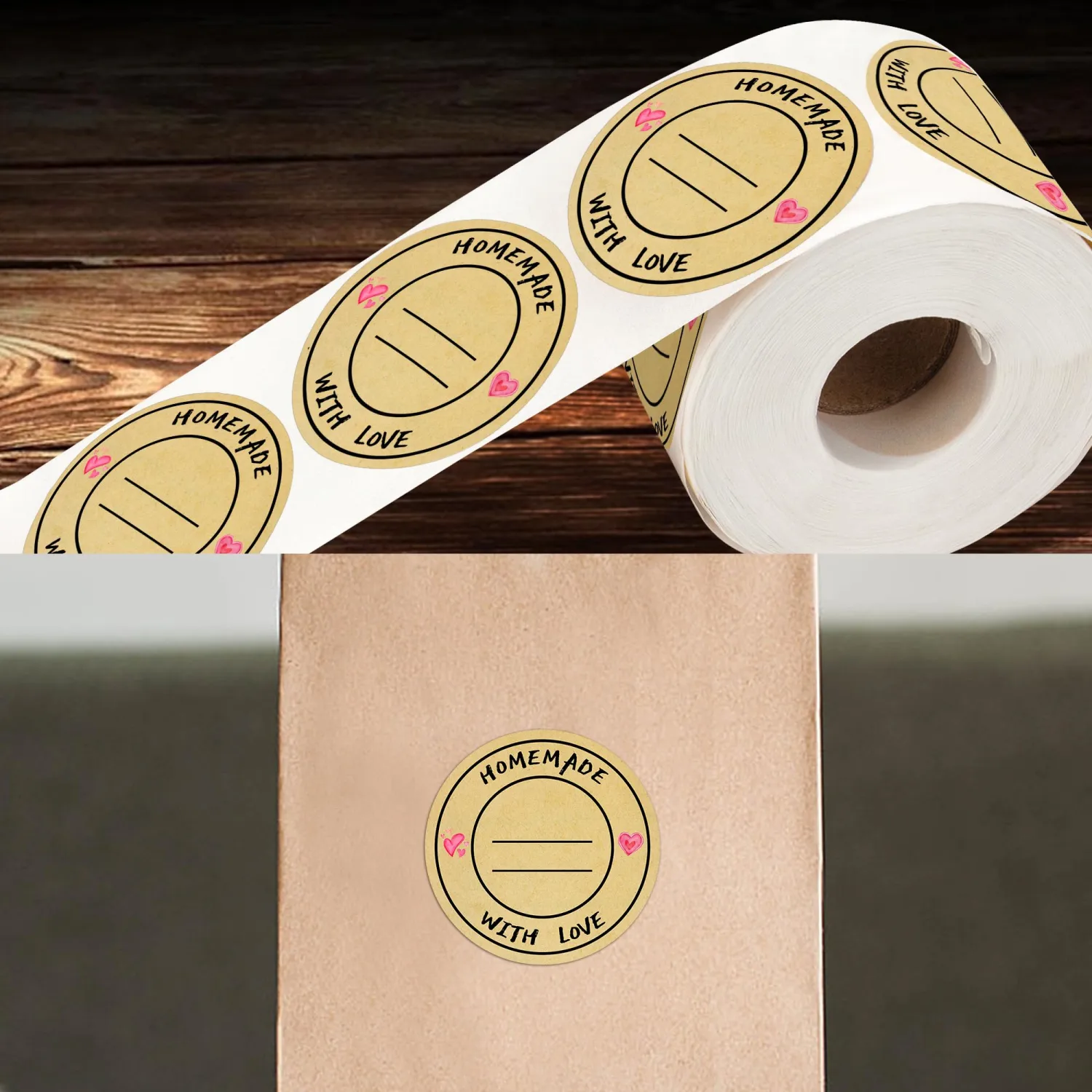 Jam and Jelly Jar Canning Labels for Mason Jars and More(2" Round 500/roll) with Lines for Writing- Jar Labels Jam, Jelly, and More