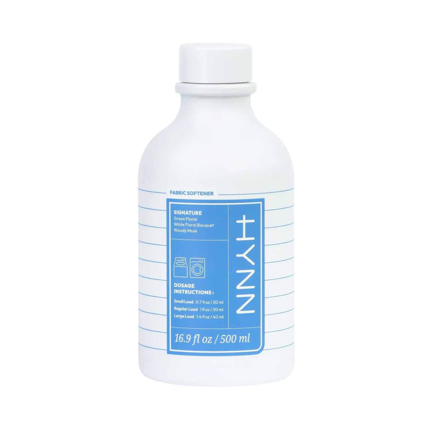 Concentrated Liquid Fabric Softener, Hypoallergenic & Gentle on Skin, Korean Scent Experience, Signature White Woody Musk Scent, Long-Lasting Fragrance, Static Reducer & Wrinkle Minimizer, 16.9 fl oz