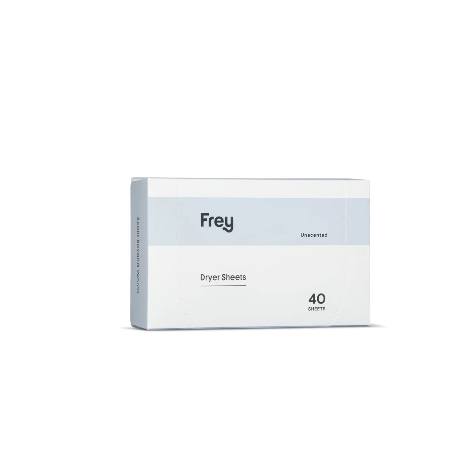 FREY Naturally Scented Dryer Sheets - Fabric Softener for Soft, Fresh & Clean Clothes (1-pack, Fragrance-free)