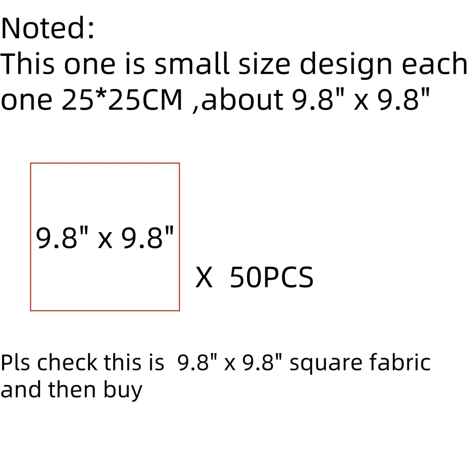 50Pcs 9.84" x 9.84"(25 * 25CM) Cotton Fabric DIY Making Supplies Quilting Patchwork Fabric Fat Quarter Bundles DIY for Quilting Cotton Patchwork Cushions (50PCS, 9.8" x 9.8")