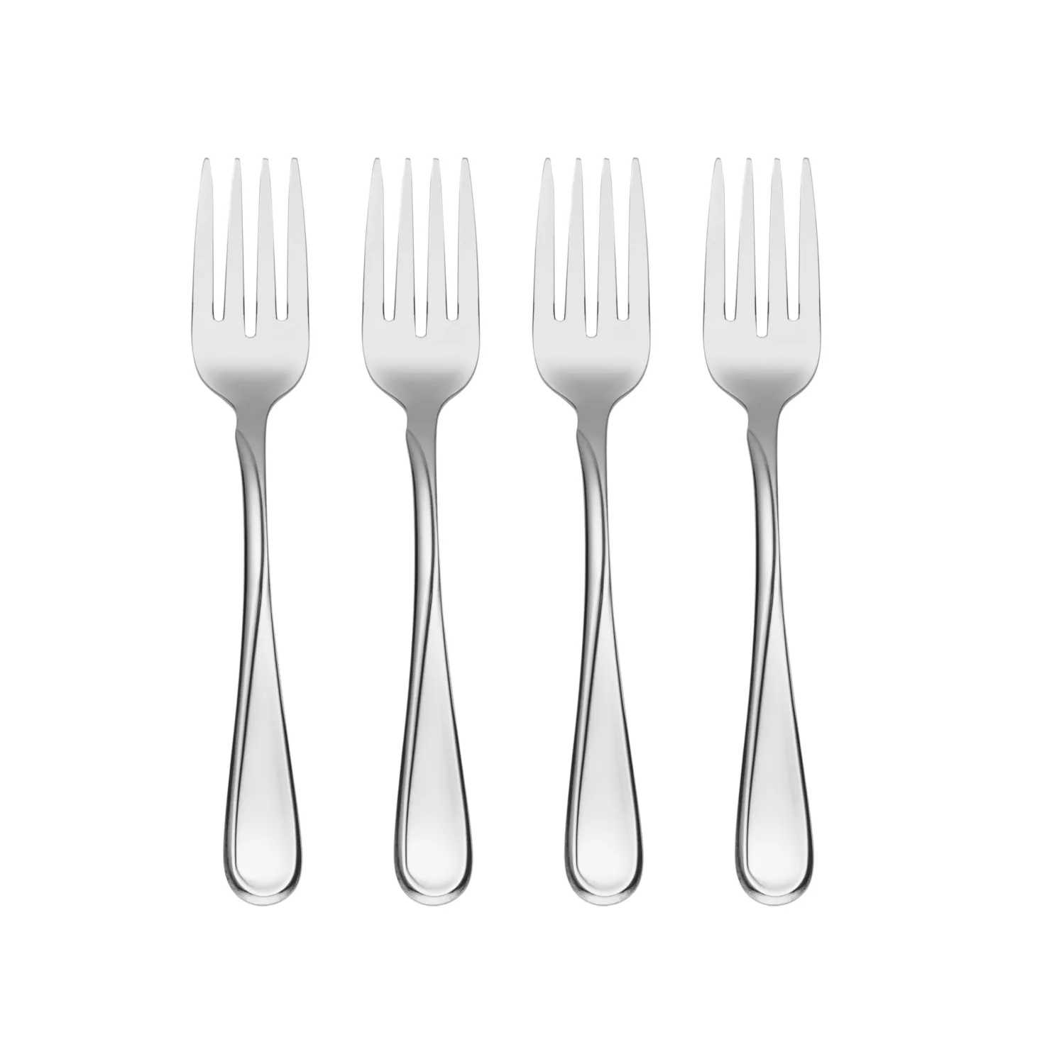 Oneida Flight Everyday Flatware Salad Forks, Set of 4