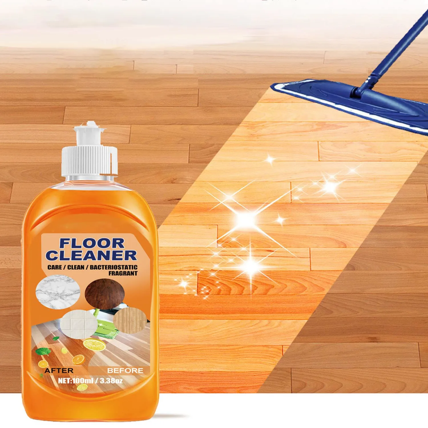 Trend Delight Floor Cleaner, Floor Polishing & Brightening Cleaner, Floor Cleaning Liquid for Wooden Floors, Natural Hardwood Stain Cleaner & Polish (2)