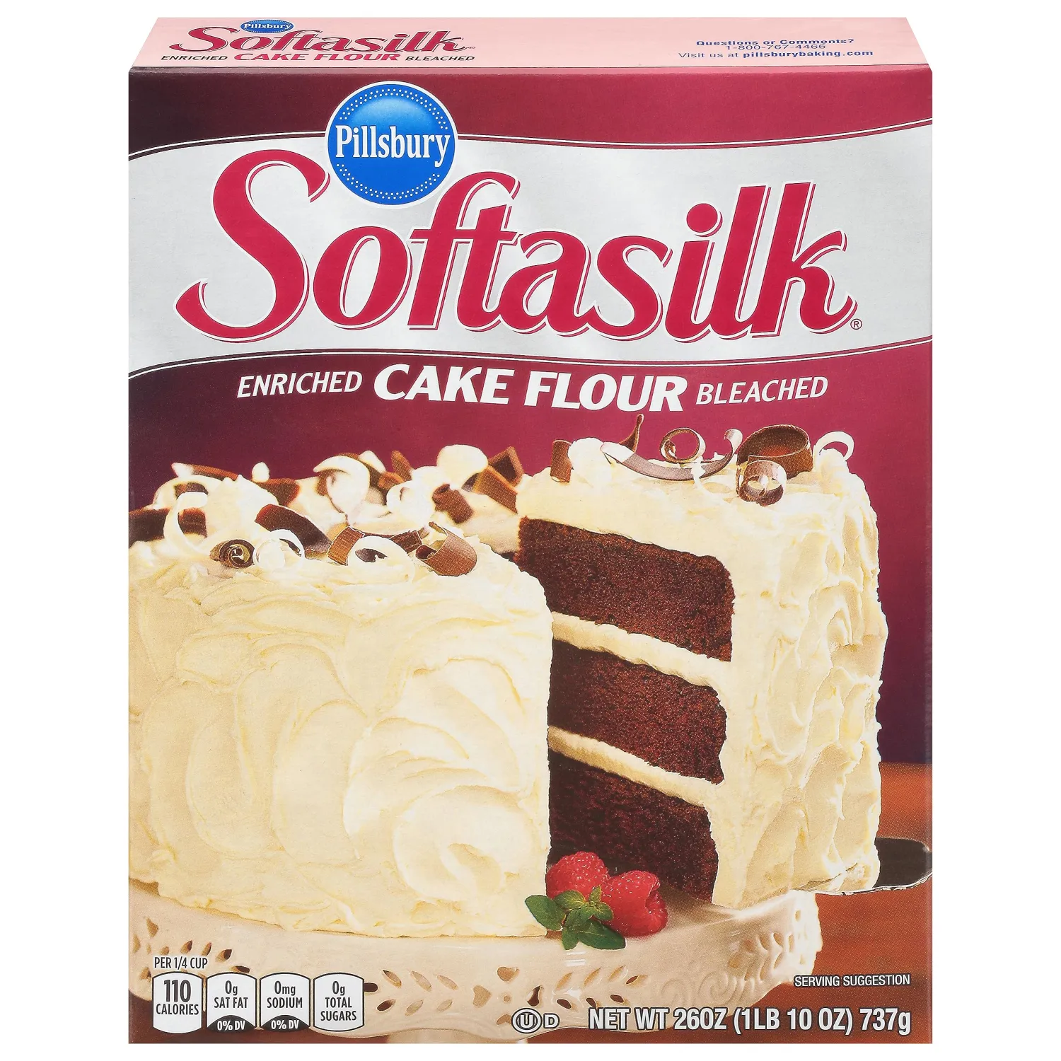 Pillsbury, Softasilk Bleached Enriched Cake Flour, 26 Ounce