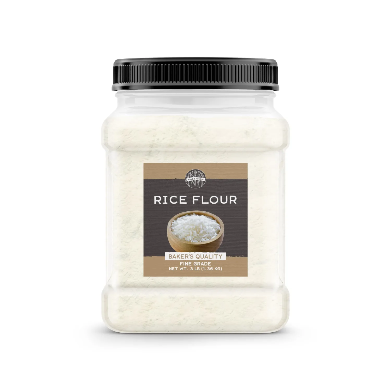 Birch & Meadow 3 lb of Rice Flour, Gluten Free, Non-GMO