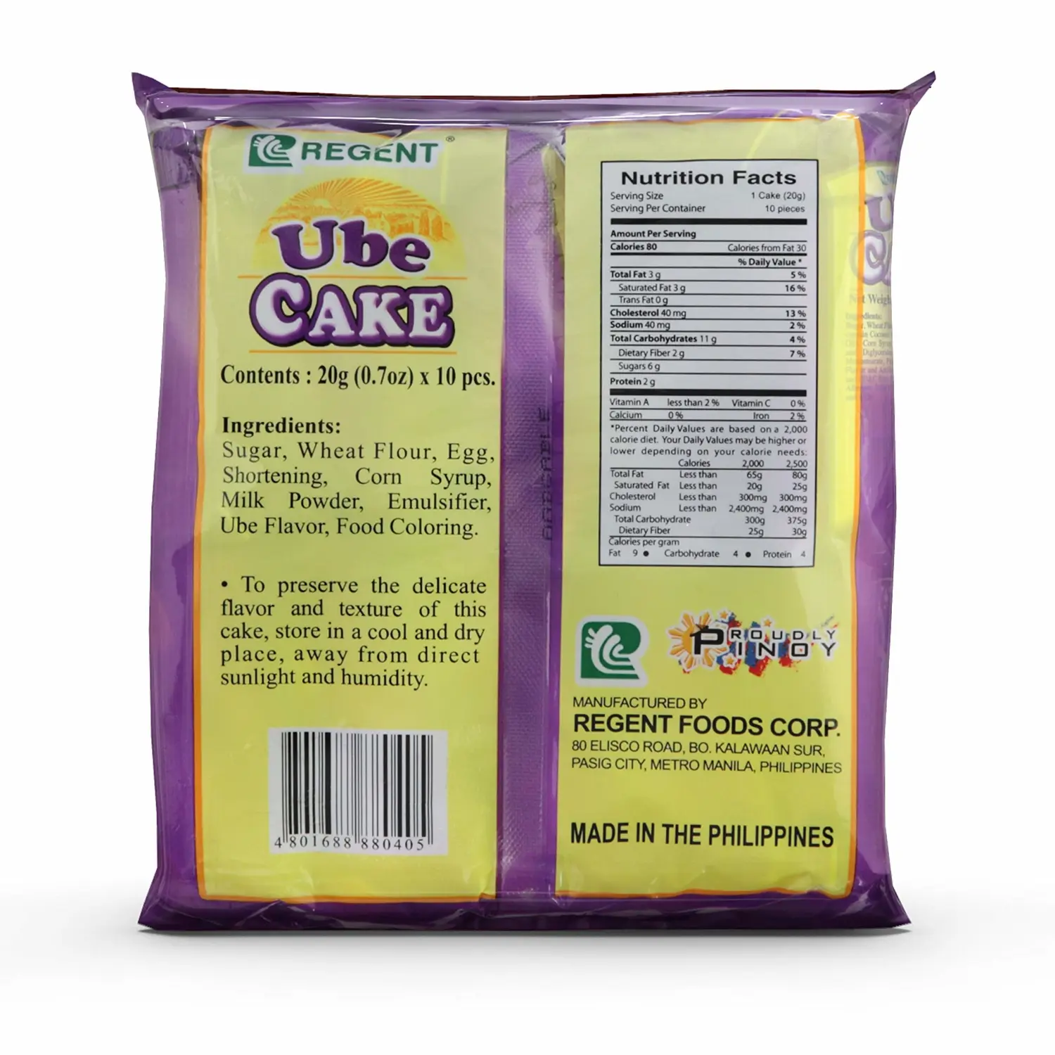 Regent Cakes Ube Net Wt 200g, 2 Pack